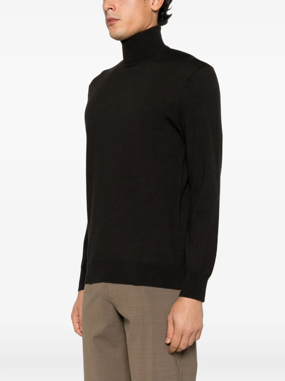 Diana Studio roll-neck knitted sweater Bruin