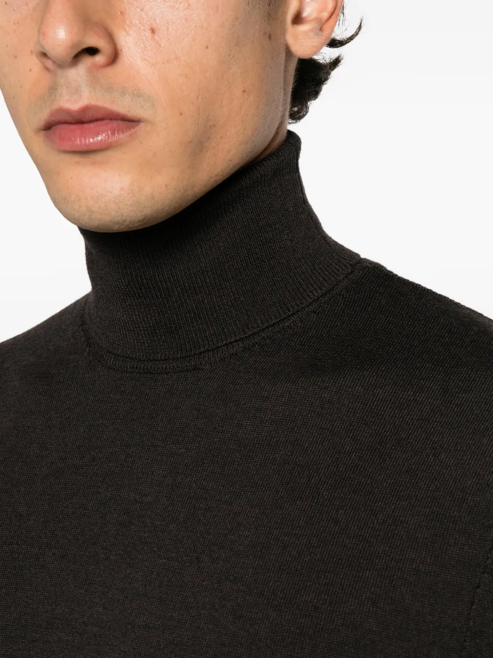 Diana Studio roll-neck knitted sweater Bruin