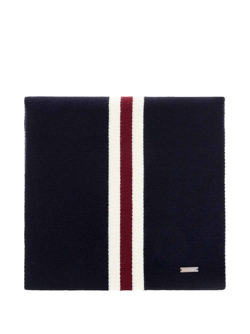 DSQUARED2 stripe-detail scarf - Blu