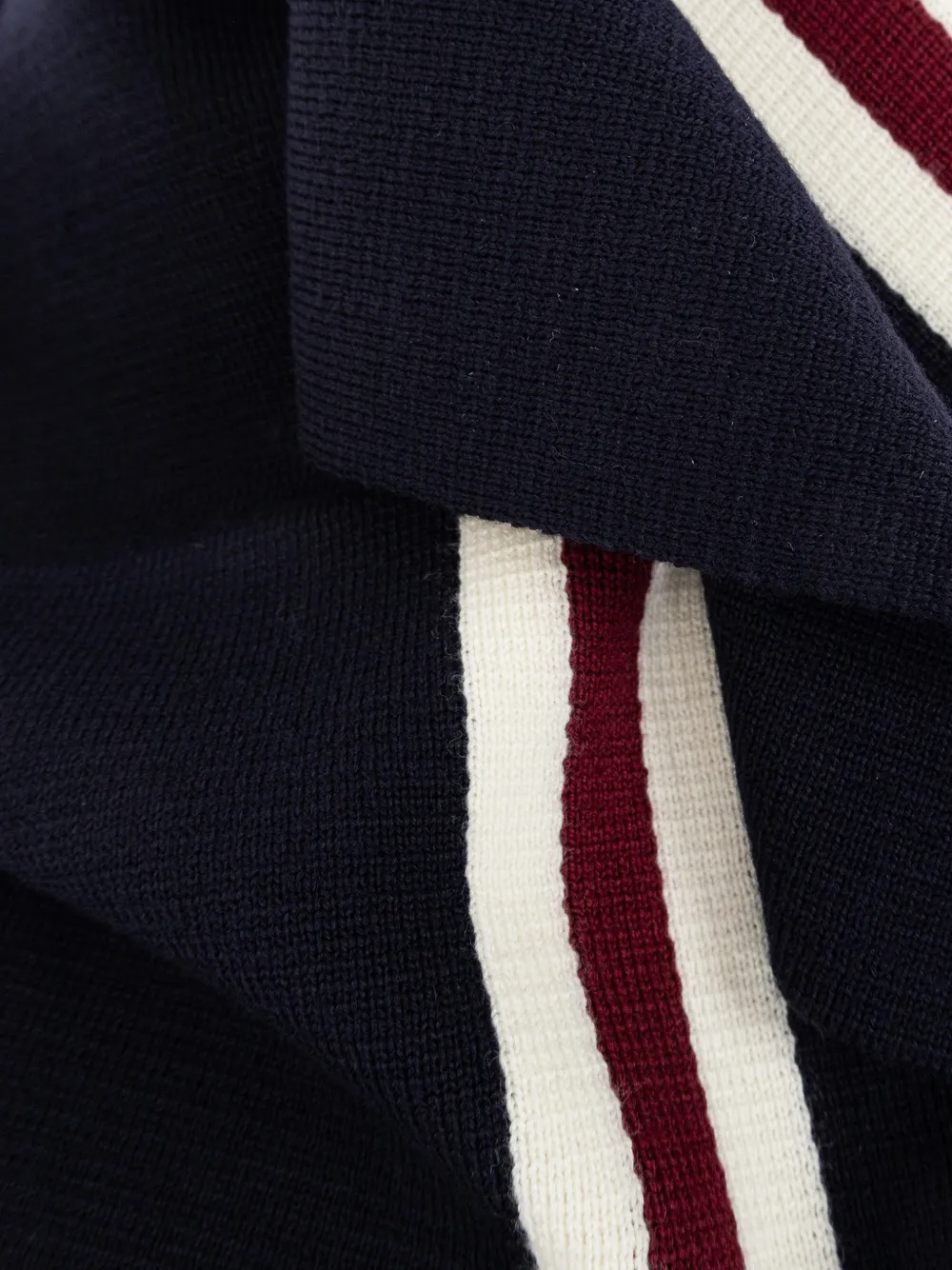 DSQUARED2 stripe-detail scarf Blauw