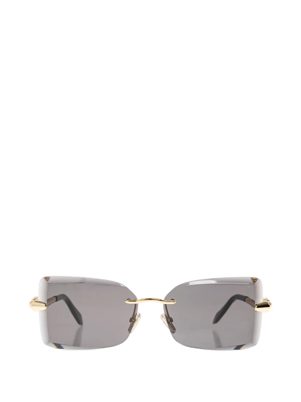 Bvlgari Serpenti rimless square-frame sunglasses Goud