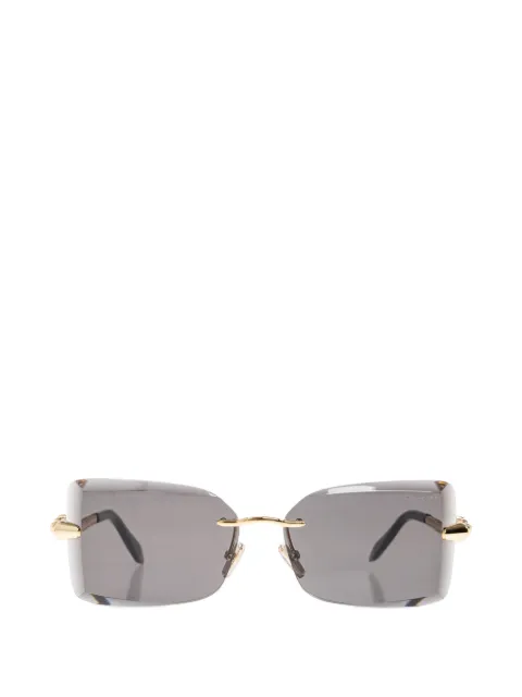 Bvlgari Serpenti rimless square-frame sunglasses