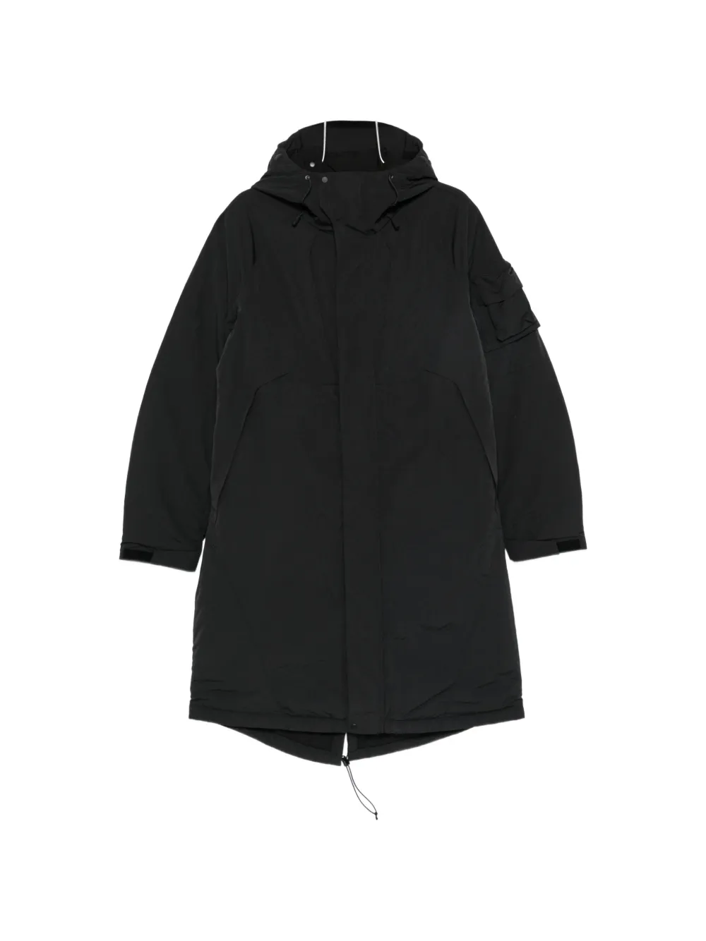 JG1 hooded padded coat - Nero