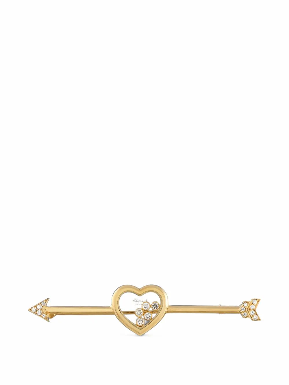 Chopard Pre-Owned Happy Diamonds heart brooch - Oro
