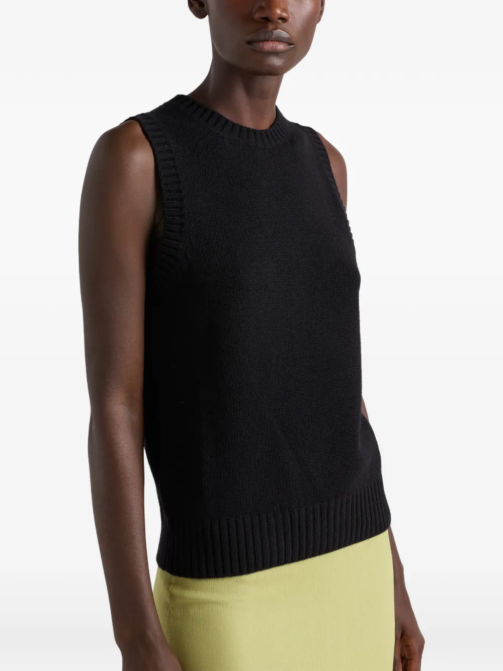 Prada cashmere top Zwart