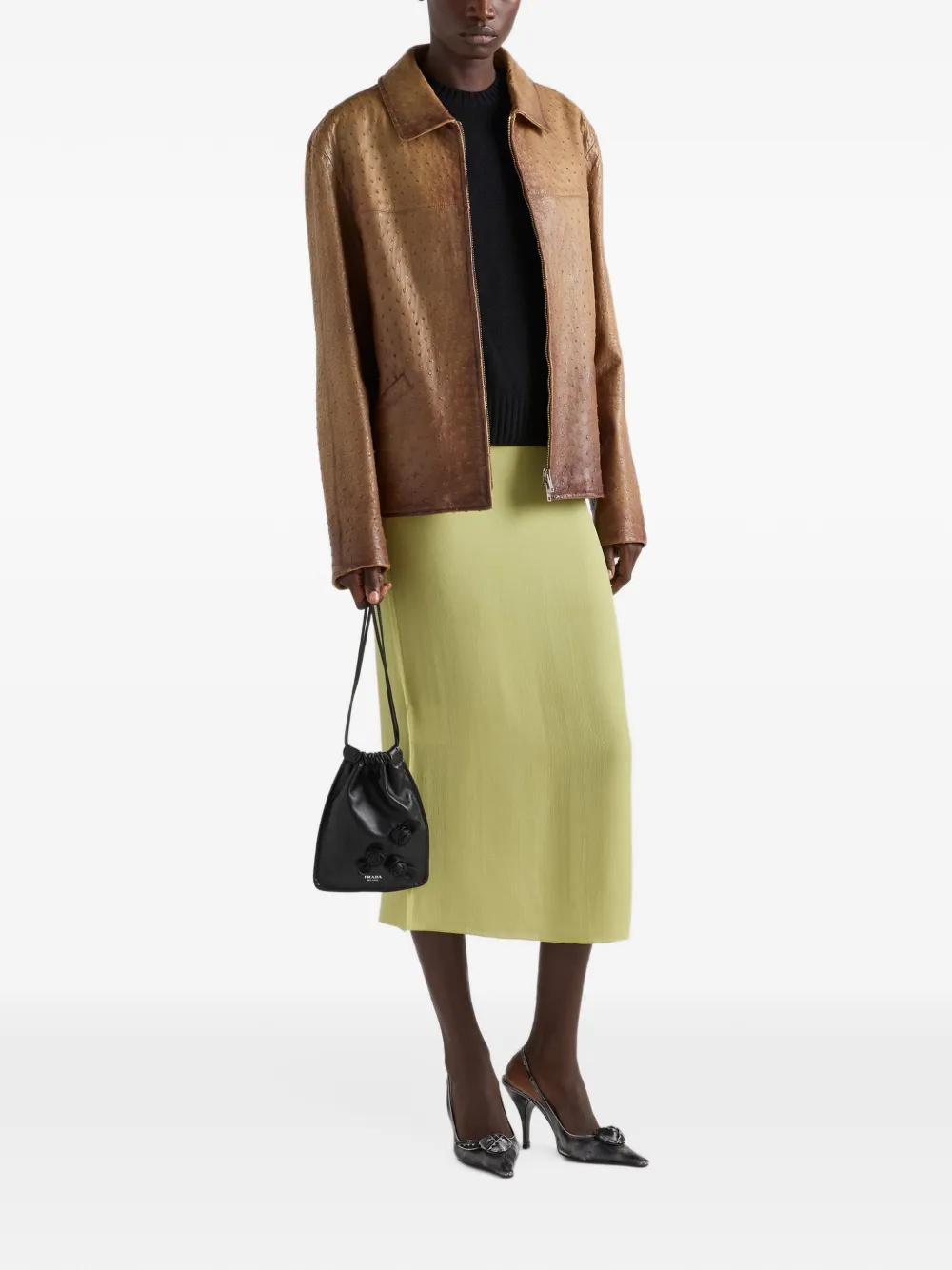 Prada cashmere top Zwart