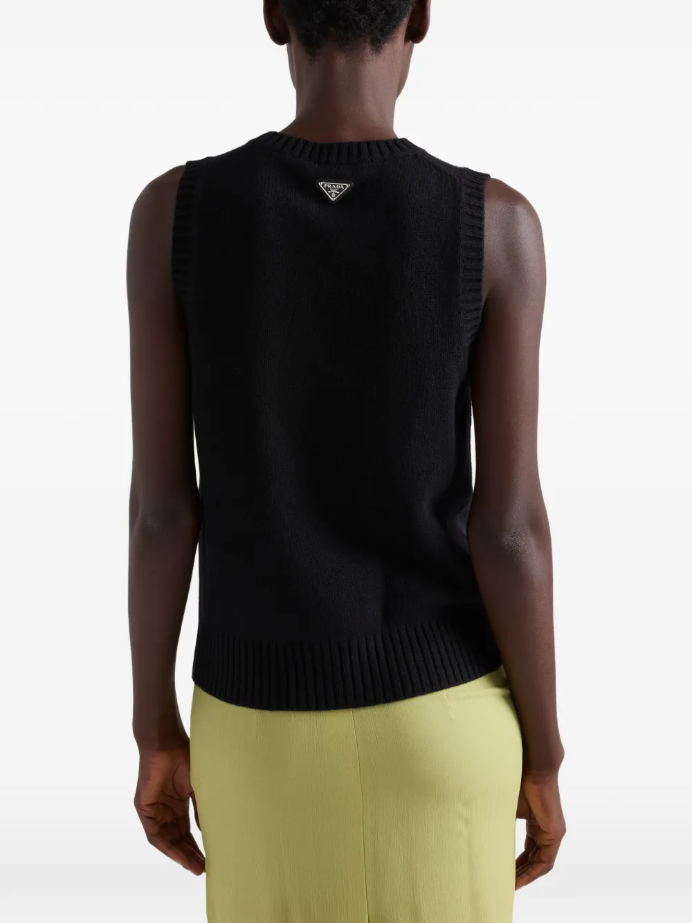 Prada cashmere top Zwart