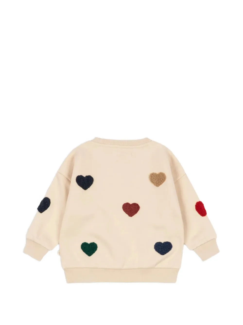 Konges Sløjd Lou heart-patch sweater Beige