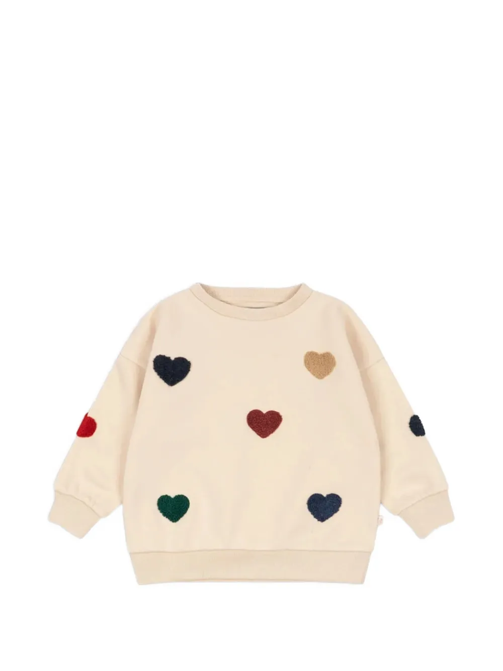 Konges Sløjd Lou heart-patch sweater Beige