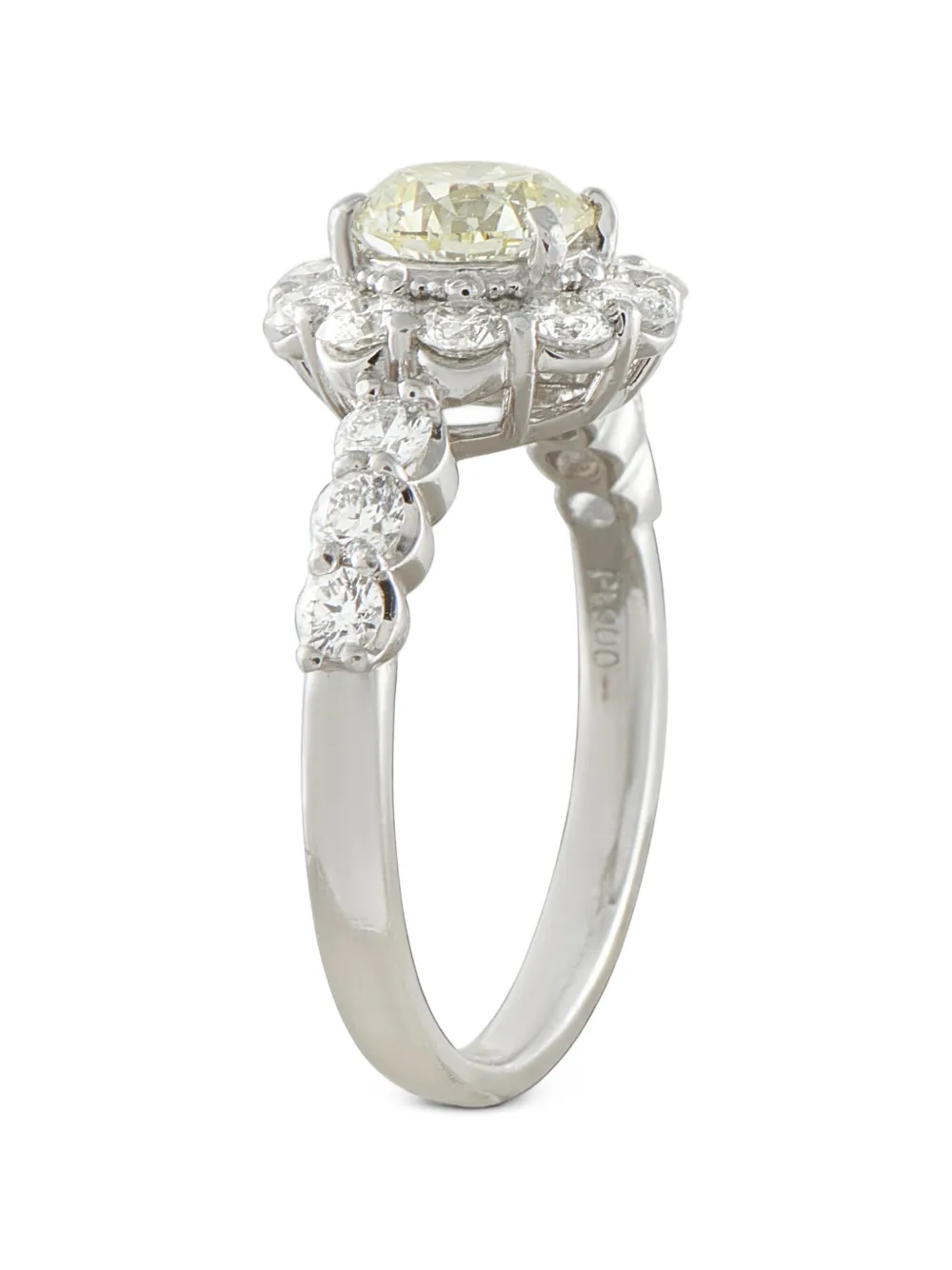LB Exclusive embellished diamond halo ring - Silber