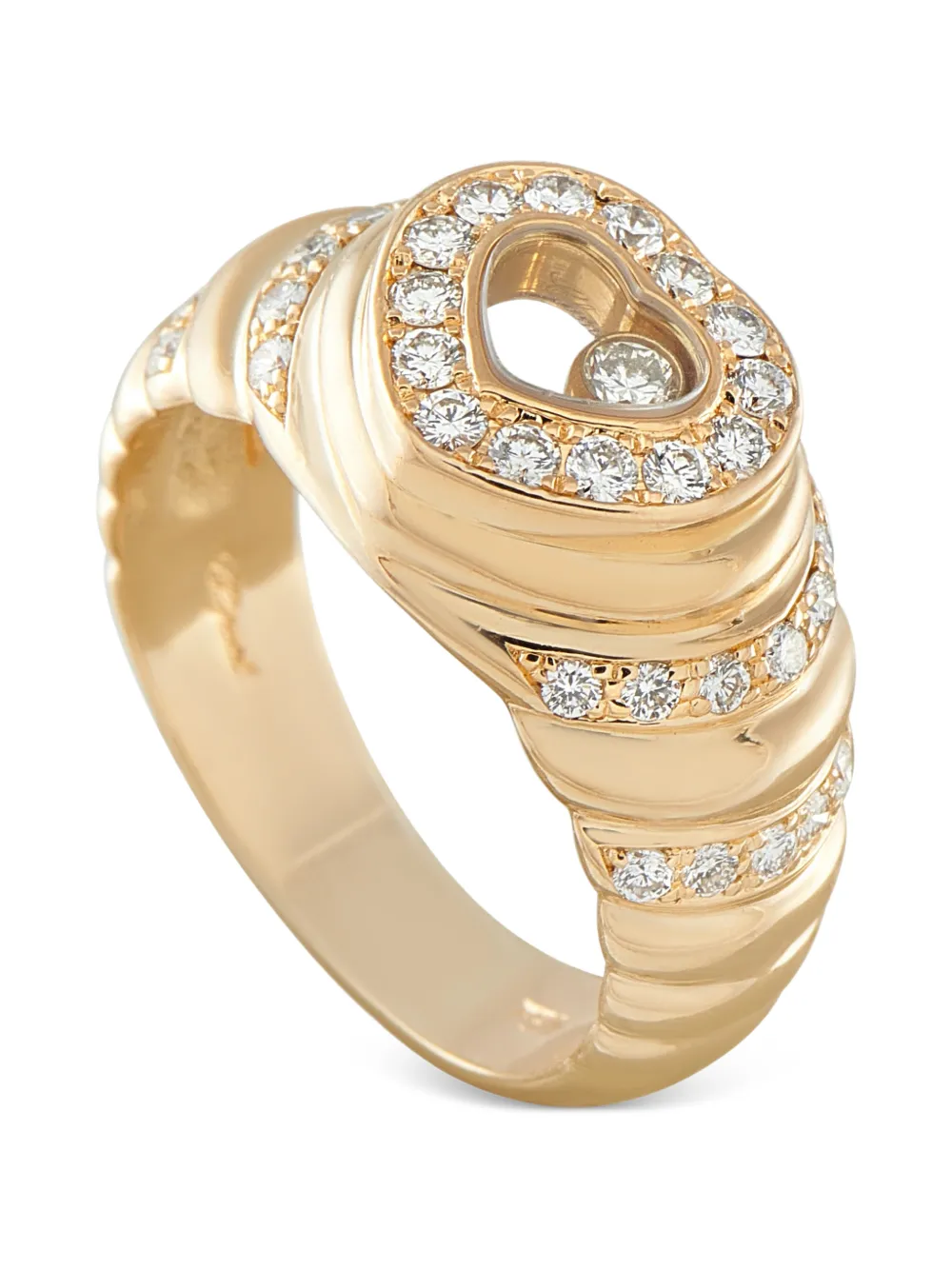 Chopard Pre-Owned Happy Diamonds diamond ring – Gold