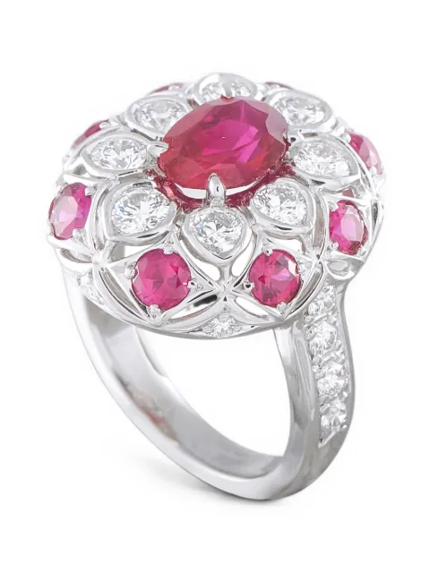 LB Exclusive embellished ruby and diamond ring