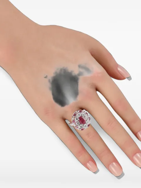 LB Exclusive anillo con diamante y rubí