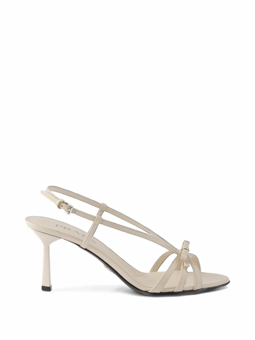 Prada Sandali in pelle verniciata - Toni neutri