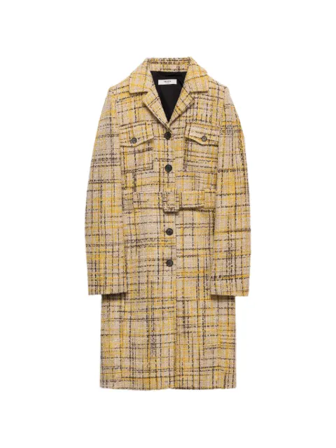 Prada single-breasted tweed coat
