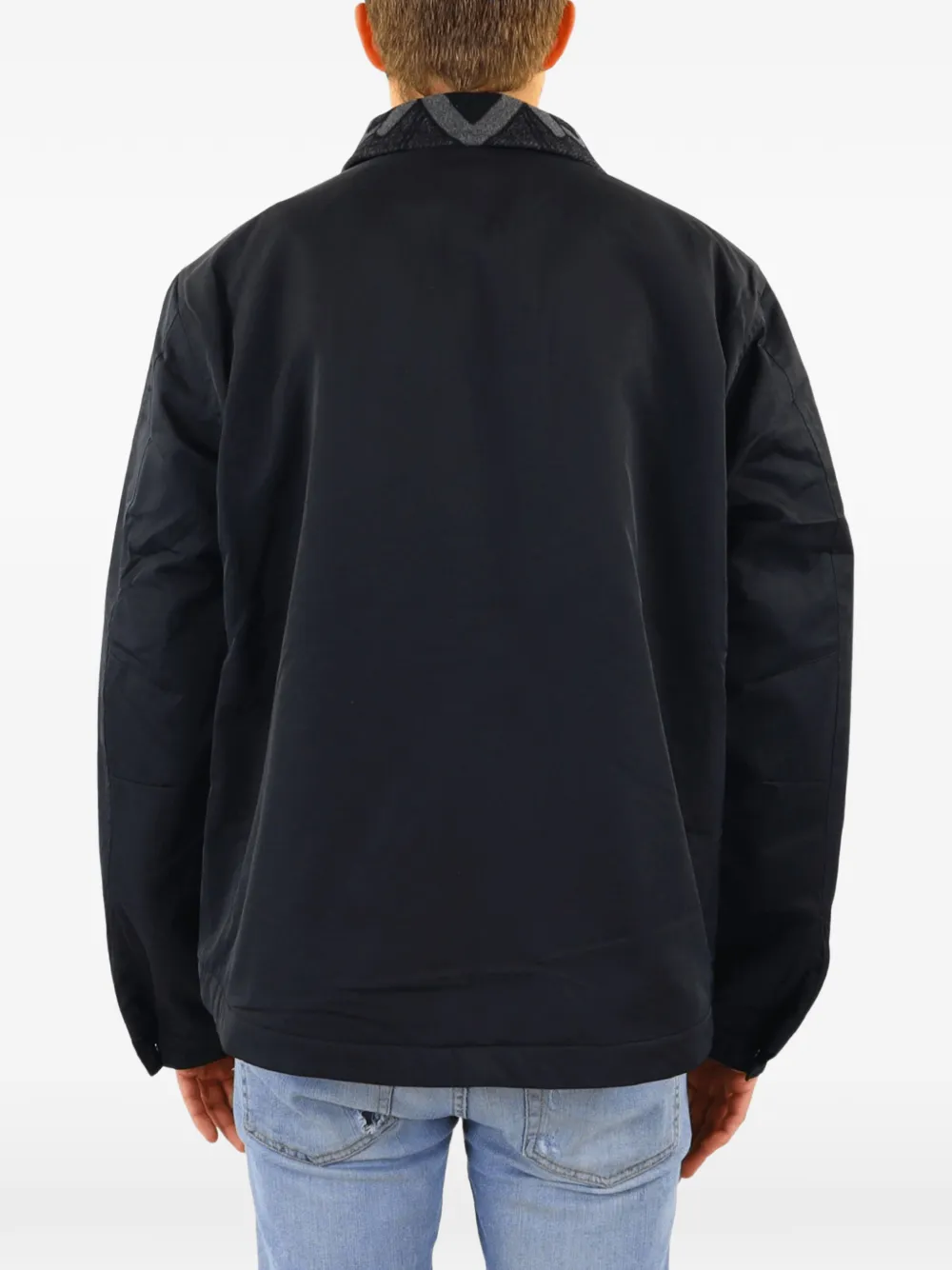 Daily Paper Nathim logo-patch jacket Zwart