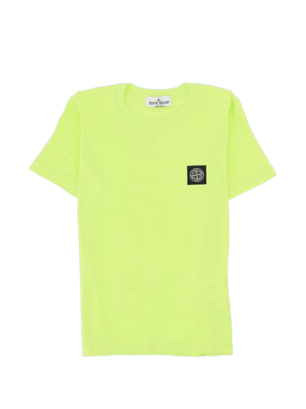 Stone Island Junior T-shirt met logopatch en korte mouwen Geel