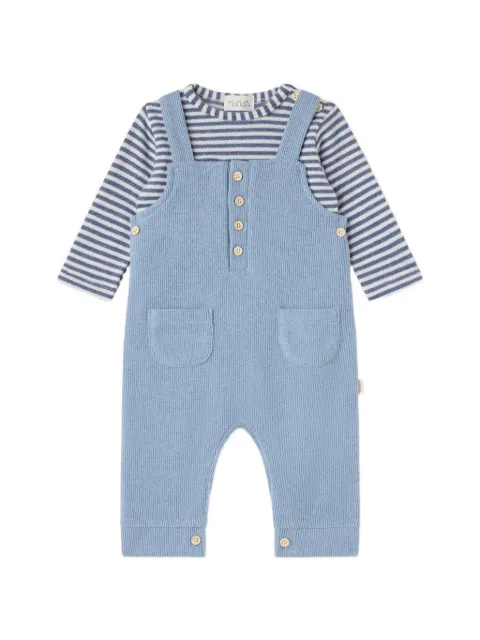 NANAN striped overall and T-shirt set