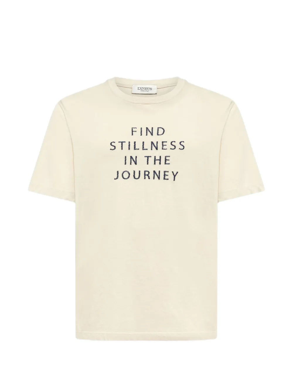 Laneus embroidered T-shirt Beige