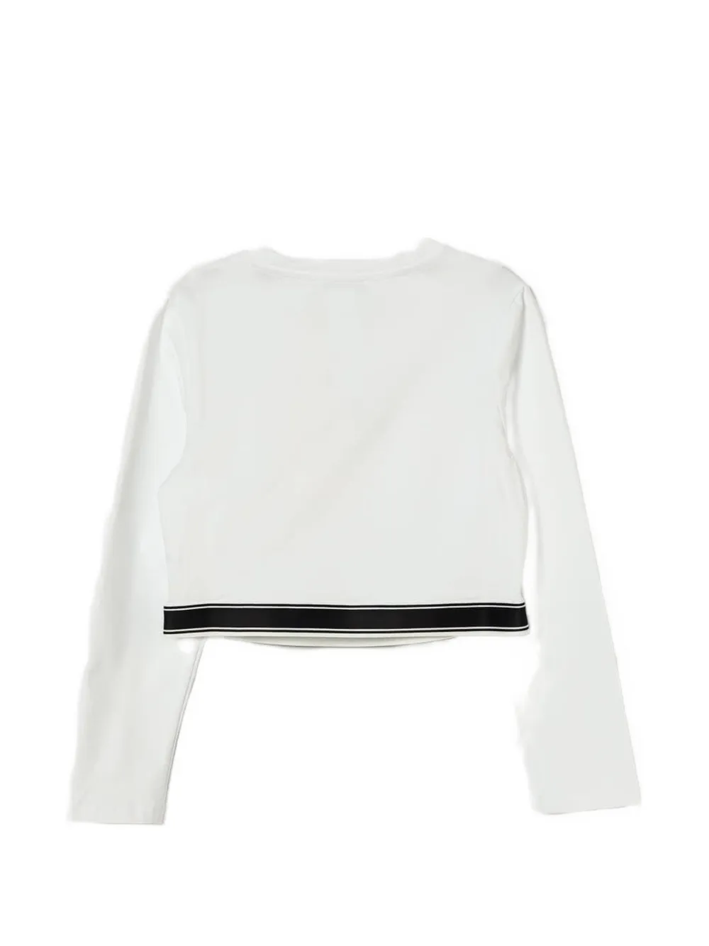 TWINSET Kids logo-tape T-shirt Wit