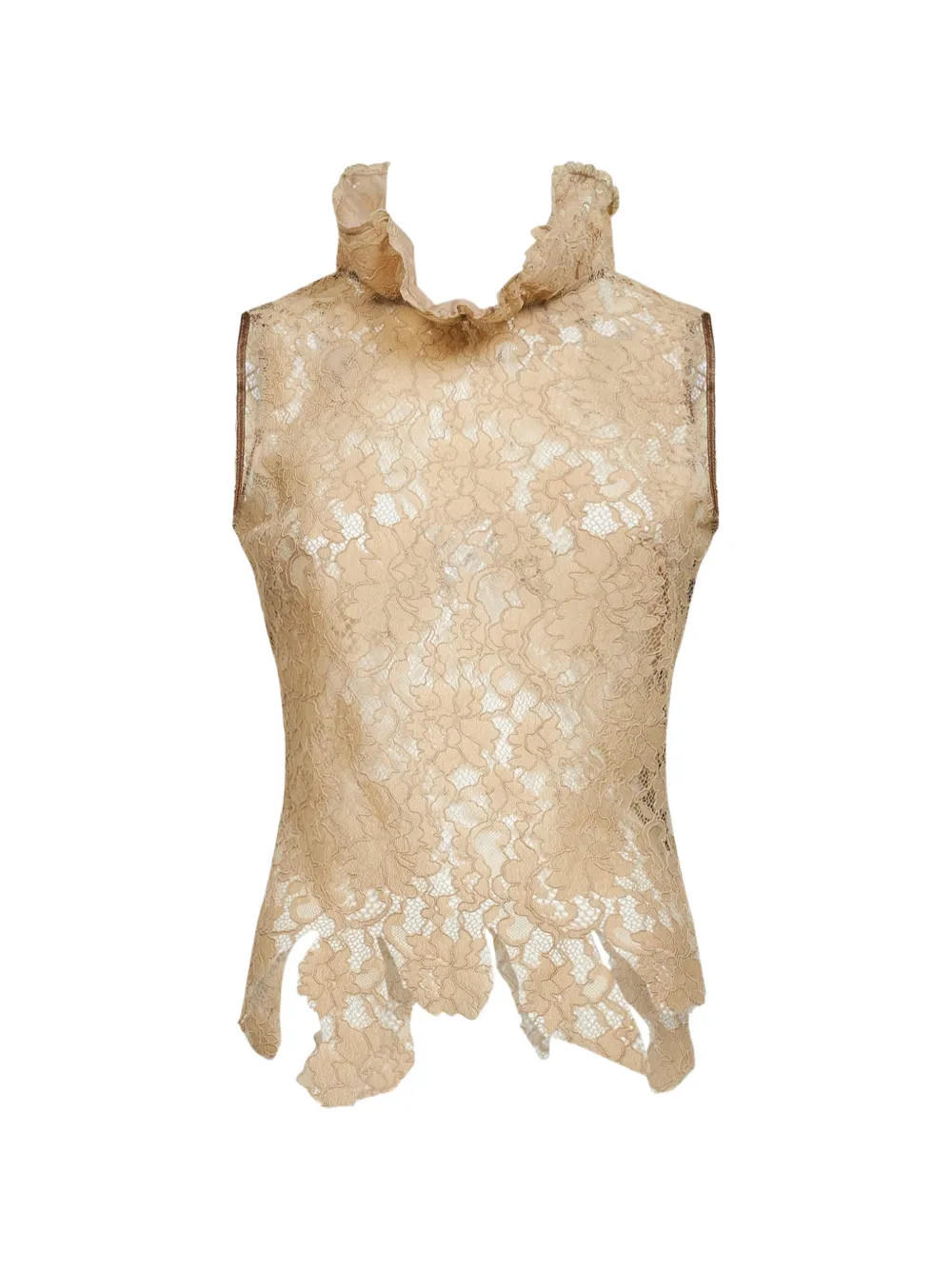 Giuseppe Di Morabito ruffled lace blouse - Toni neutri