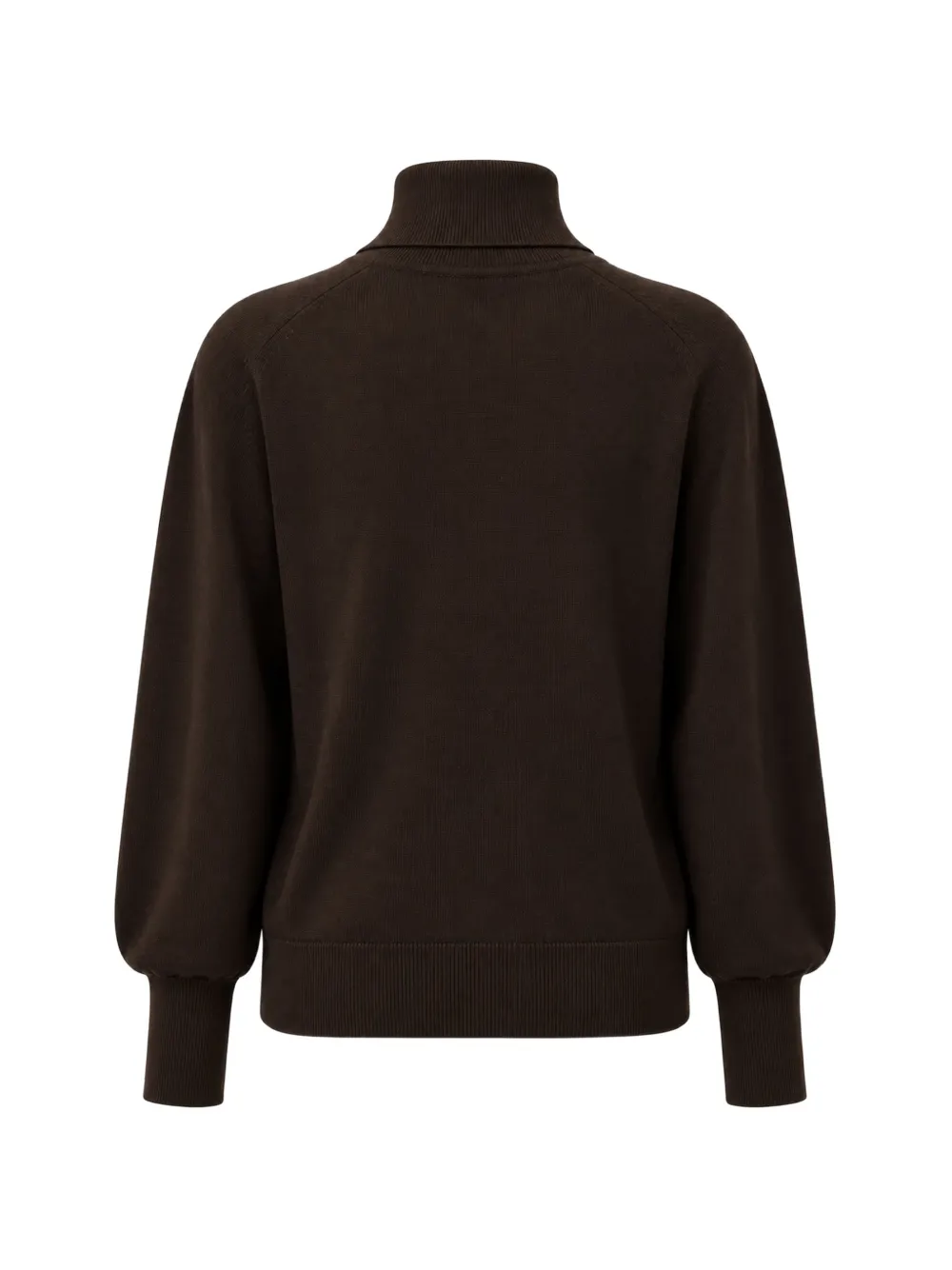 LIU JO roll-neck button-detail sweater Bruin
