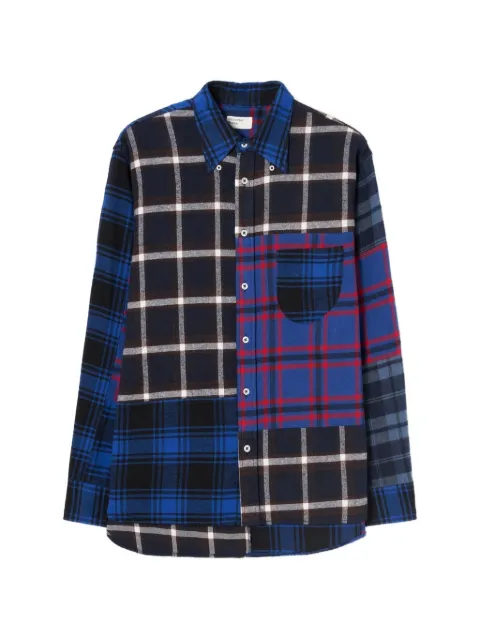 Universal Works Lazy Day patchwork check-pattern shirt