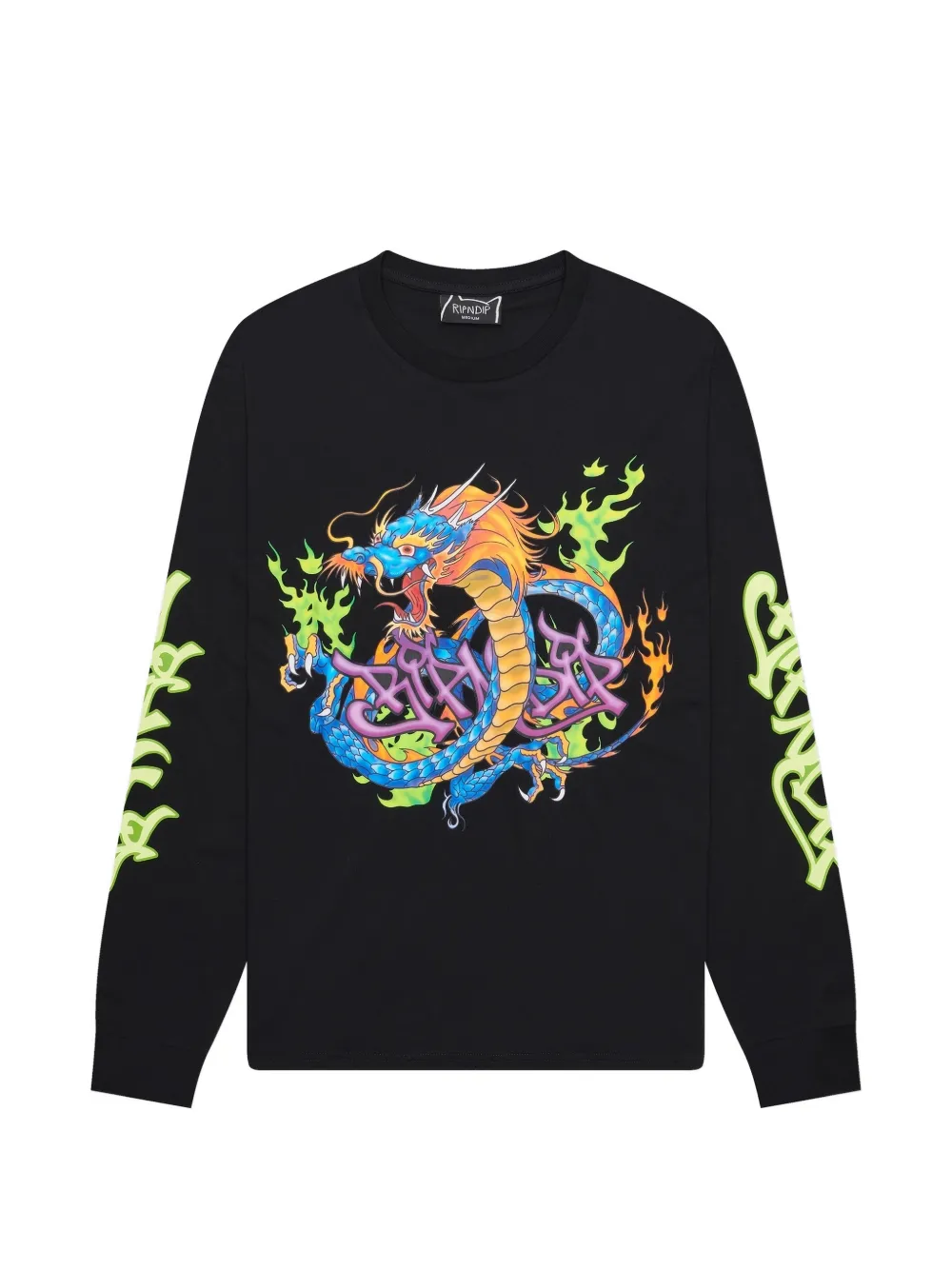 Ripndip Dragonology long-sleeve T-shirt Zwart