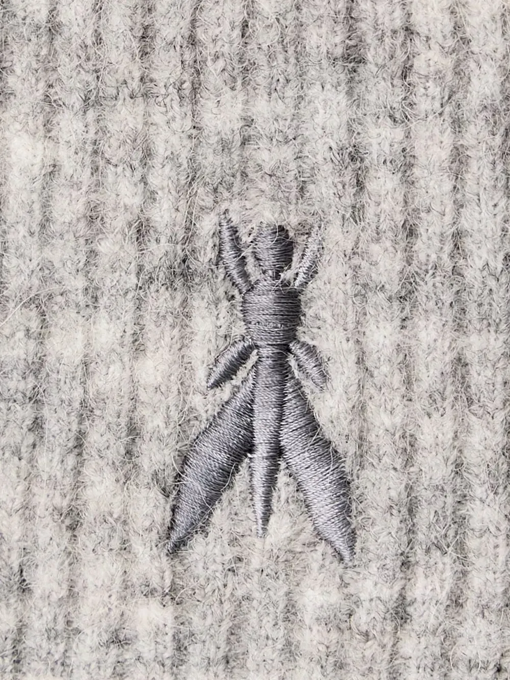 Patrizia Pepe ribbed-knit hooded vest Grijs