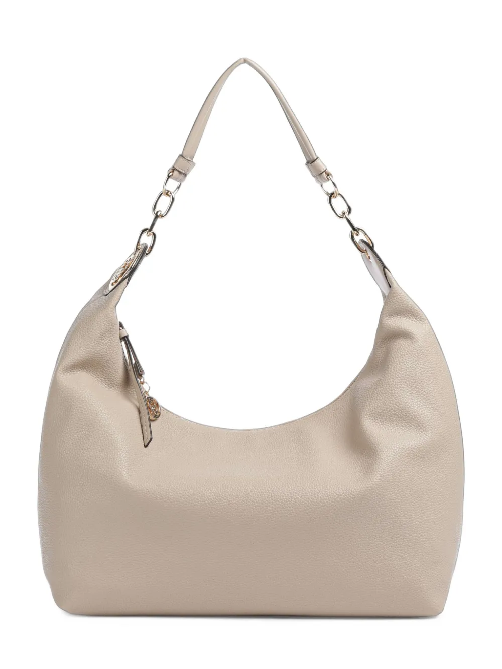 LIU JO grained-effect chain-link shoulder bag Beige