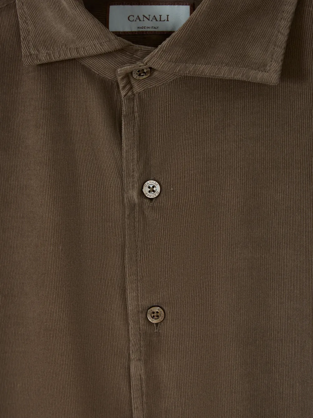 Canali long-sleeve shirt Bruin