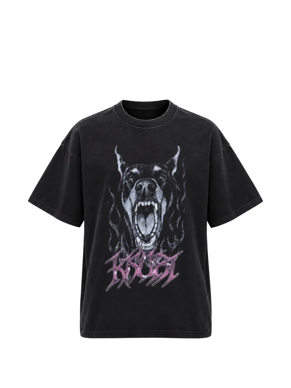 Ksubi K9 Ekcess graphic-print faded-finish T-shirt - Schwarz