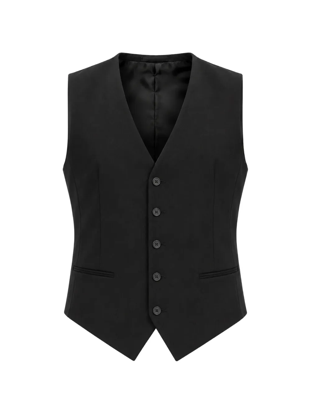 Dolce & Gabbana pointed-hem waistcoat - Schwarz