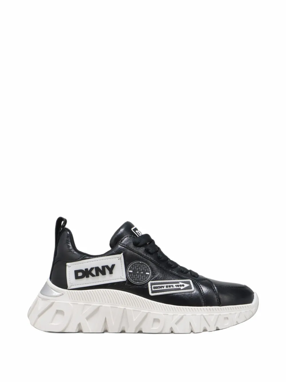 Dkny Lexie Logo-plaque Sneakers In Multi