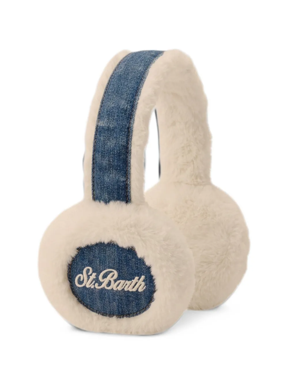 MC2 Saint Barth I-Tech denim-trim earmuffs Wit