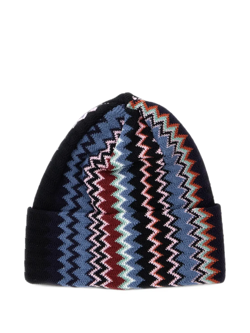 Missoni zigzag-knit beanie hat - Schwarz