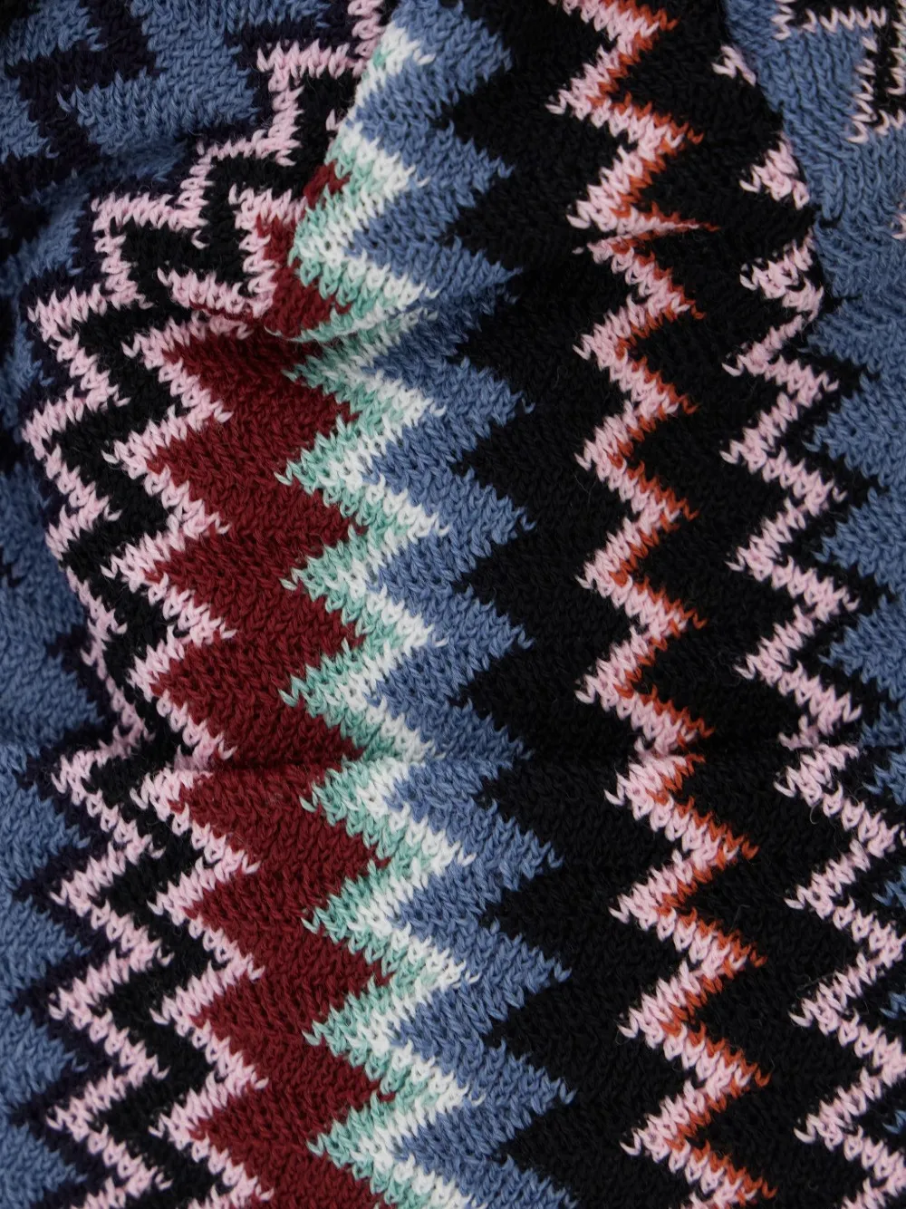 Missoni zigzag-knit beanie hat Zwart