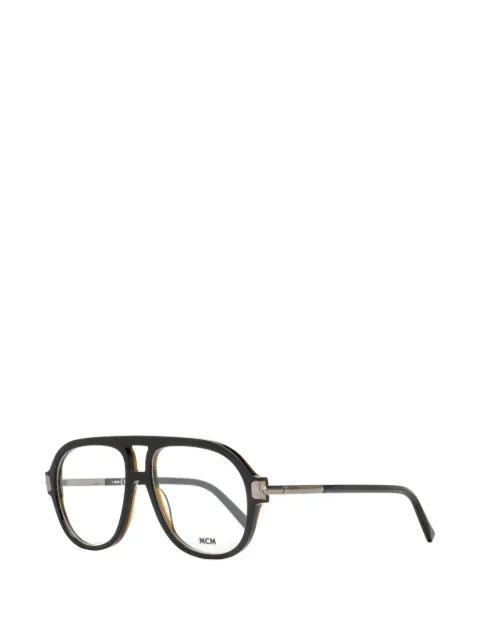 MCM double-bridge pilot-frame glasses