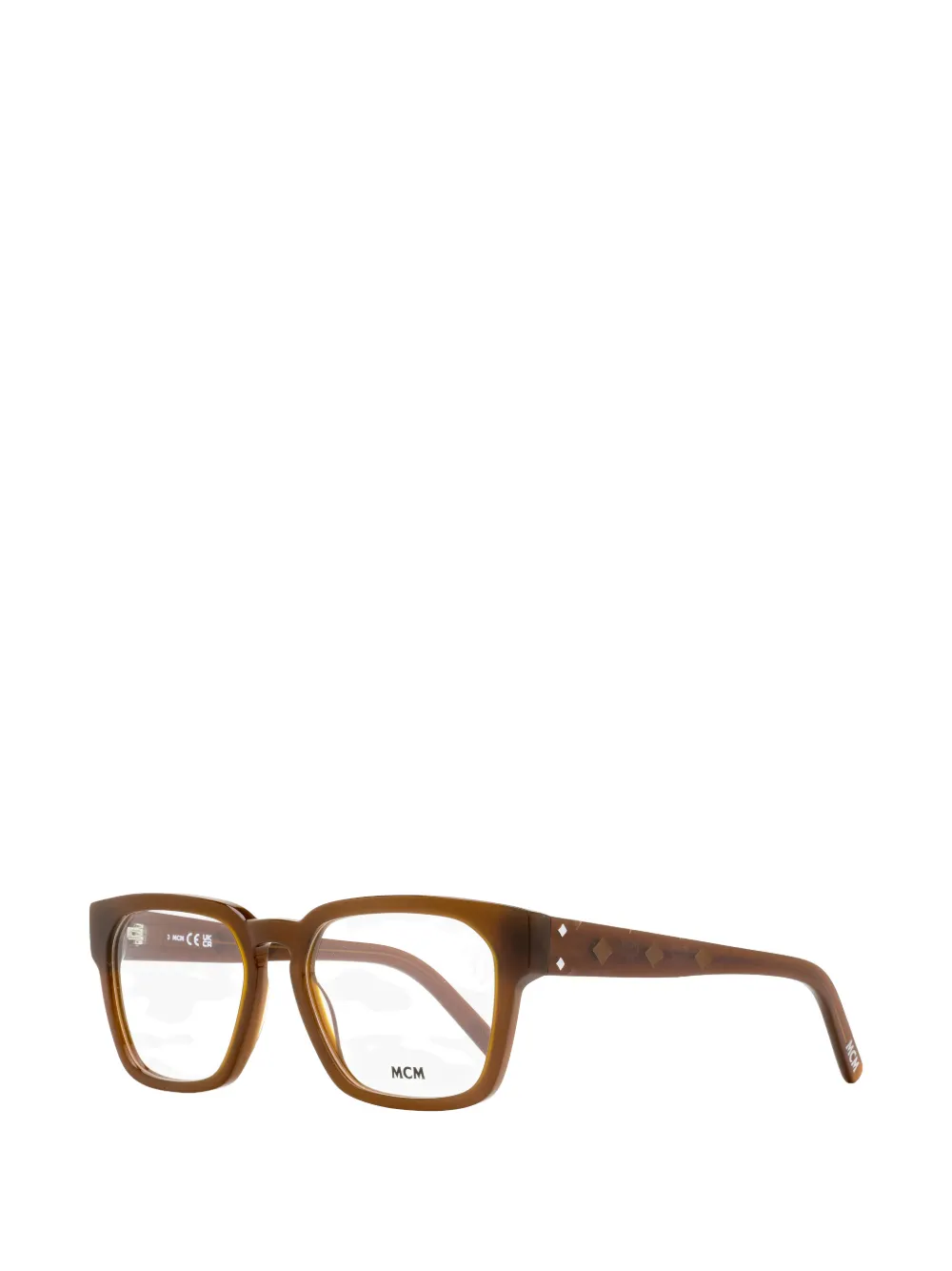 MCM Visetos square-frame glasses Bruin