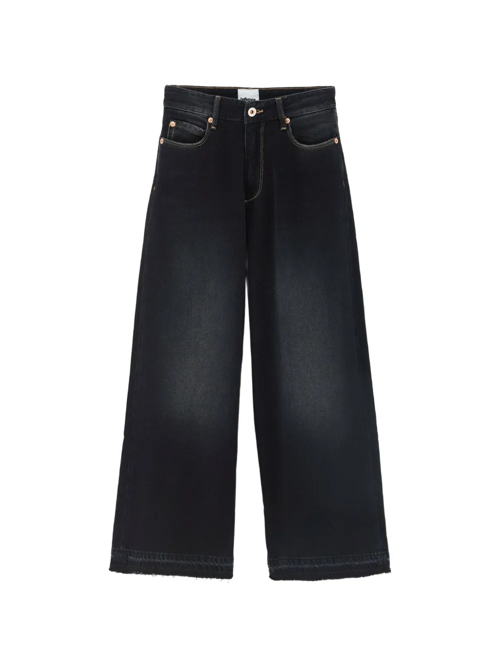Bellerose Kids Kae wide-leg jeans - Nero