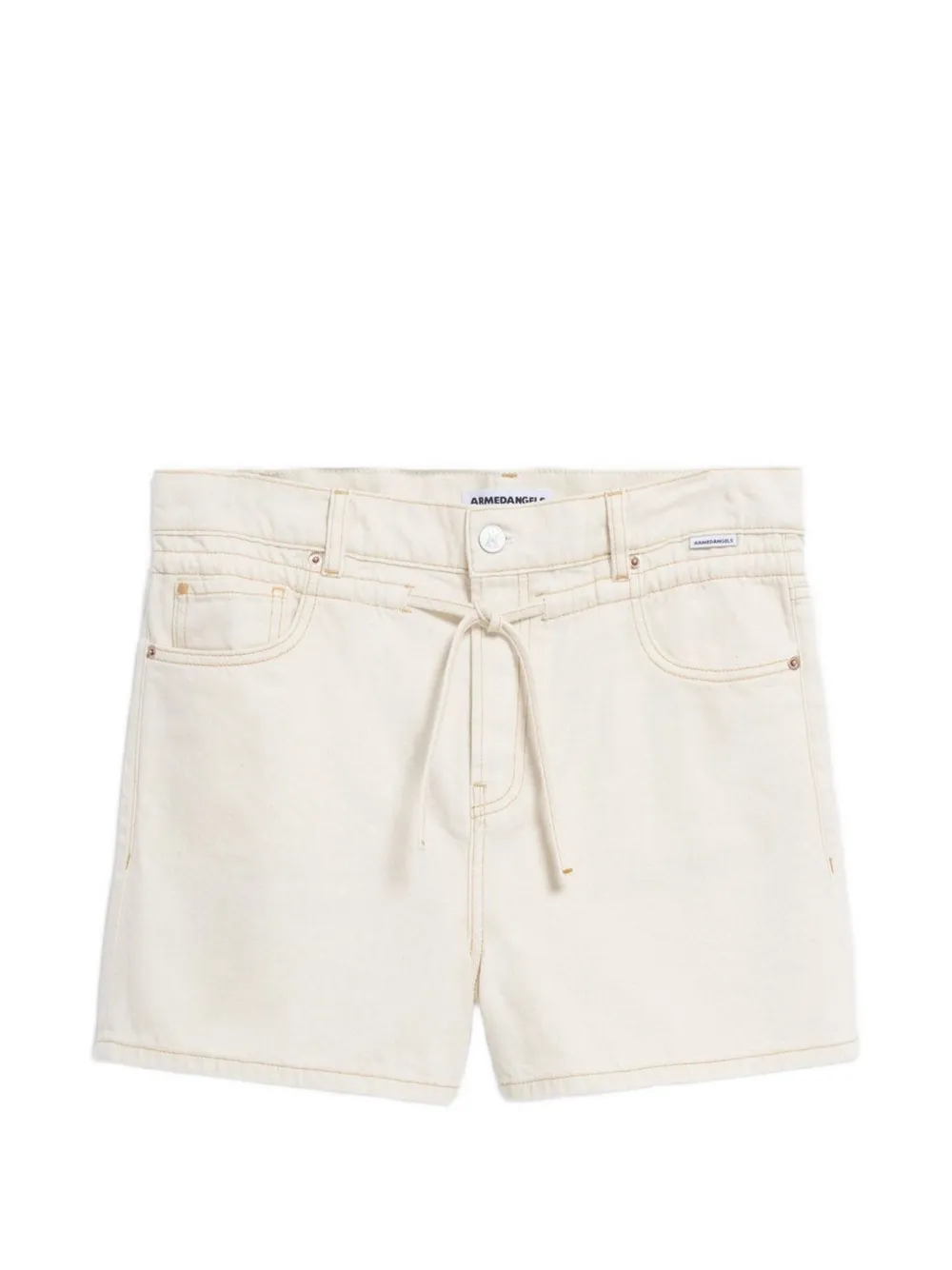 ARMEDANGELS Daafne drawstring denim shorts - Bianco