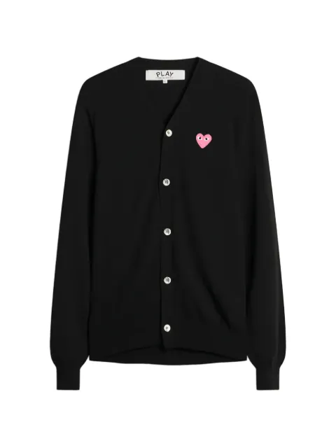 Comme Des Garçons Play logo-patch V-neck cardigan