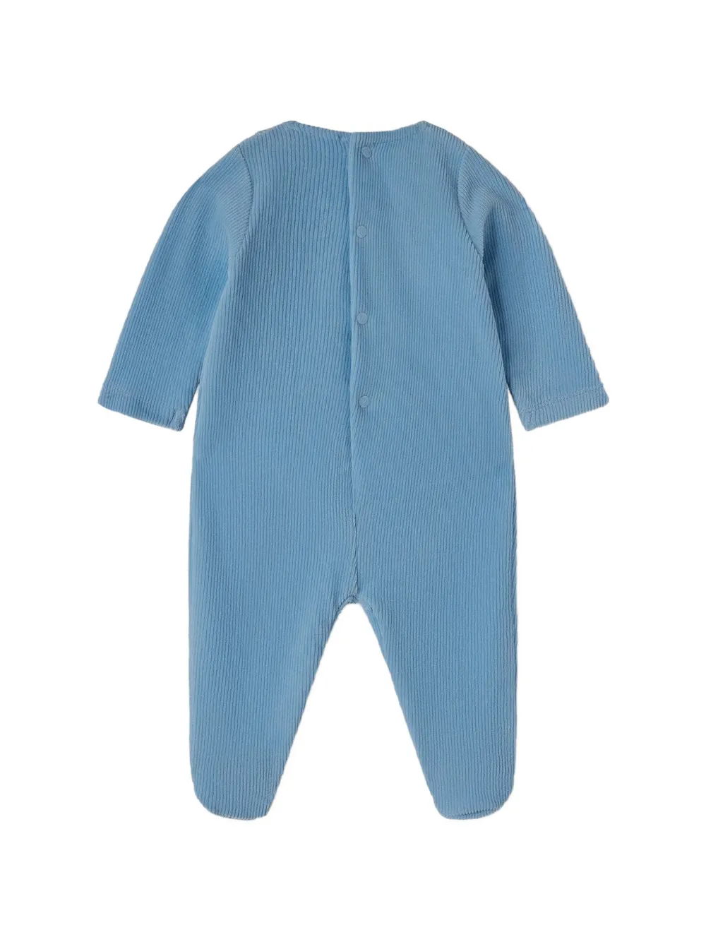 NANAN Pyjama met gingham-vlak en borduurwerk Blauw