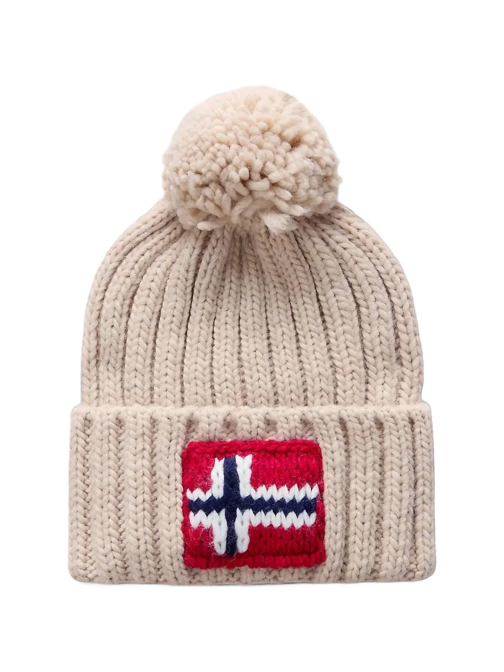 Napapijri Semiury pompom beanie hat - Toni neutri
