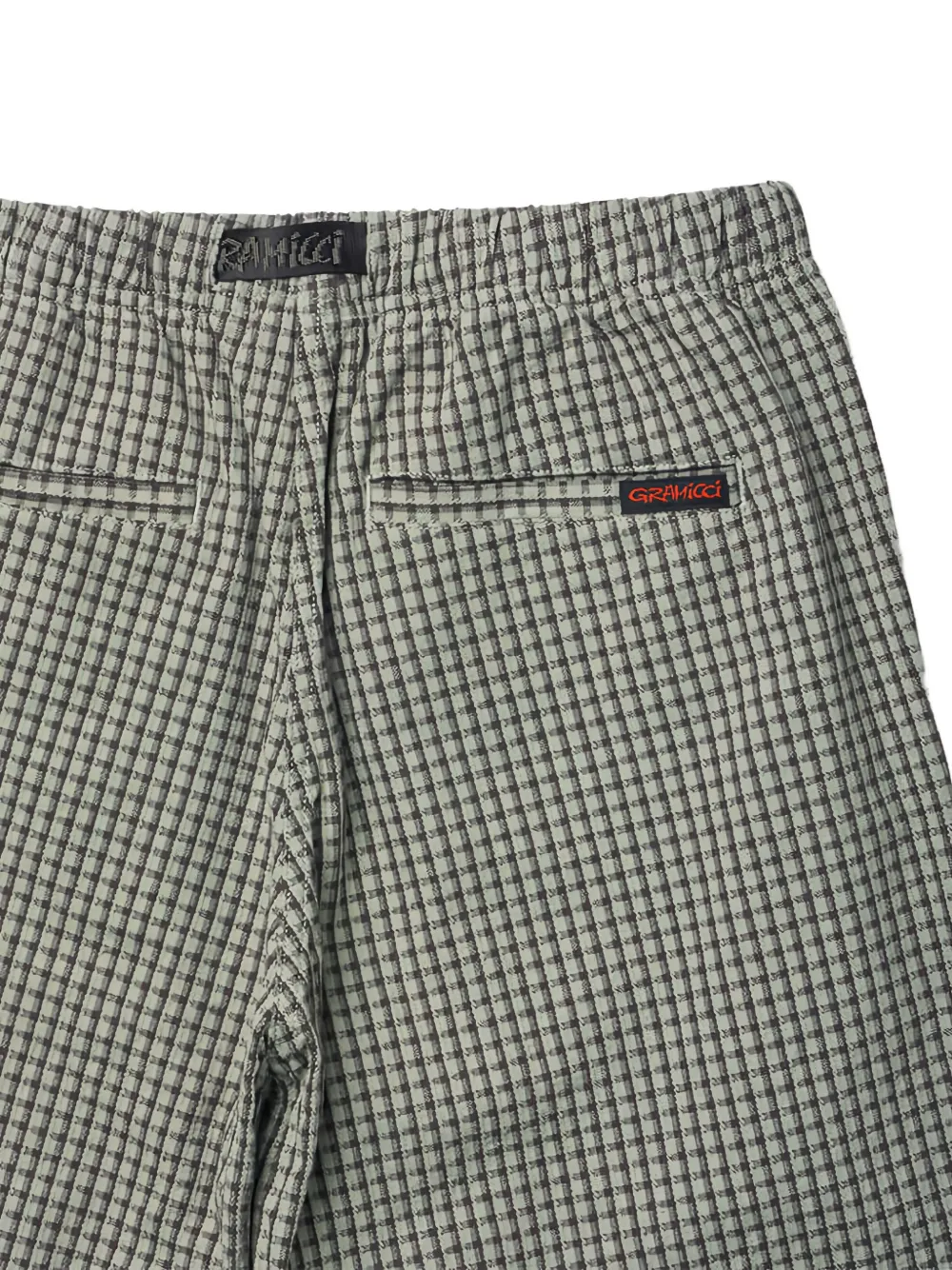 Gramicci Dobby Plaid straight-leg trousers Wit