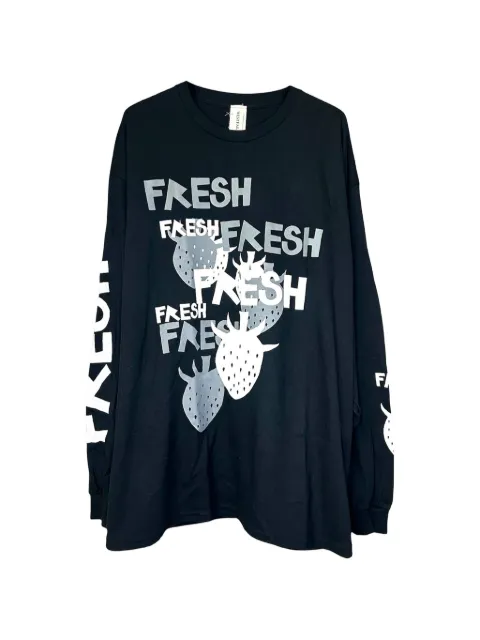 WESTFALL strawberry-print long-sleeve T-shirt