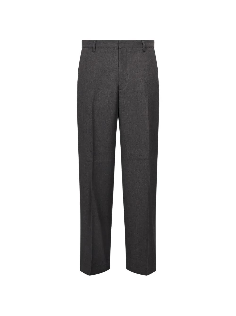 Costumein pressed-crease straight-leg trousers Grijs