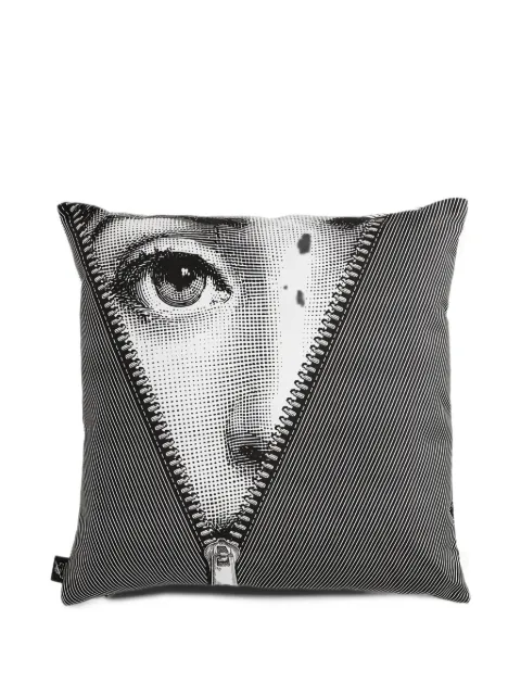 Fornasetti Theme and Variations zip-print cushion