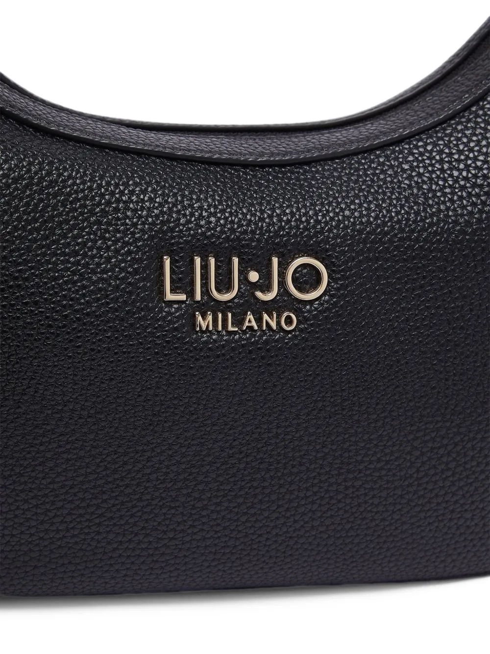 LIU JO logo-plaque chain-link shoulder bag Zwart
