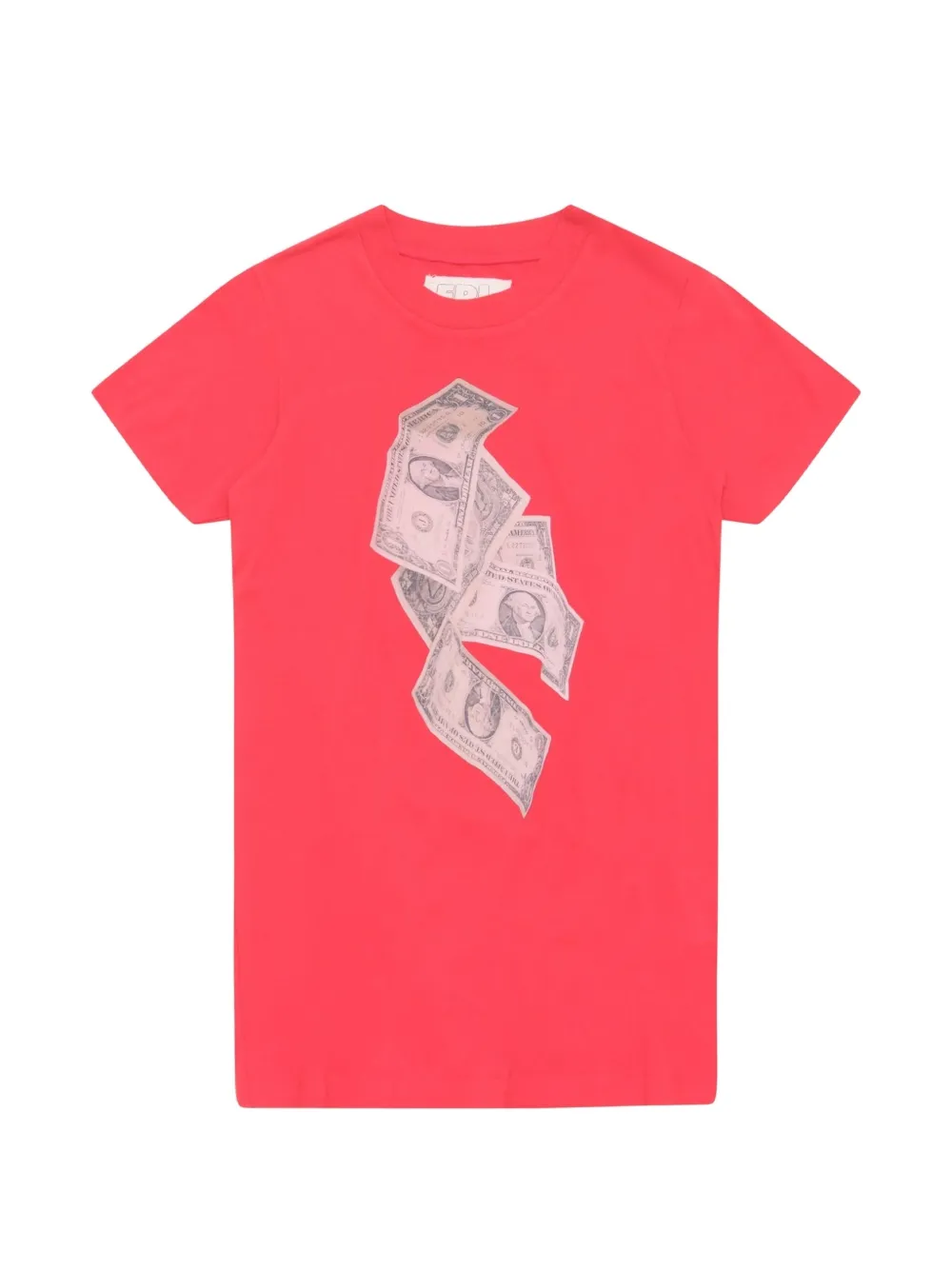 ERL Money graphic-print T-shirt Rood
